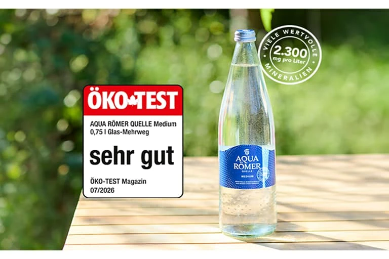 AQUA RÖMER QUELLE holt bei Öko-Test Bestnote